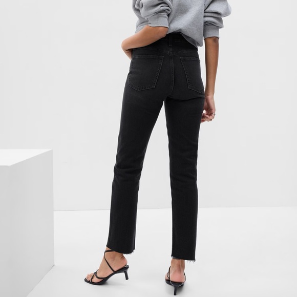 Gap High Rise Jeans Black - size 30 - Picture 2 of 5